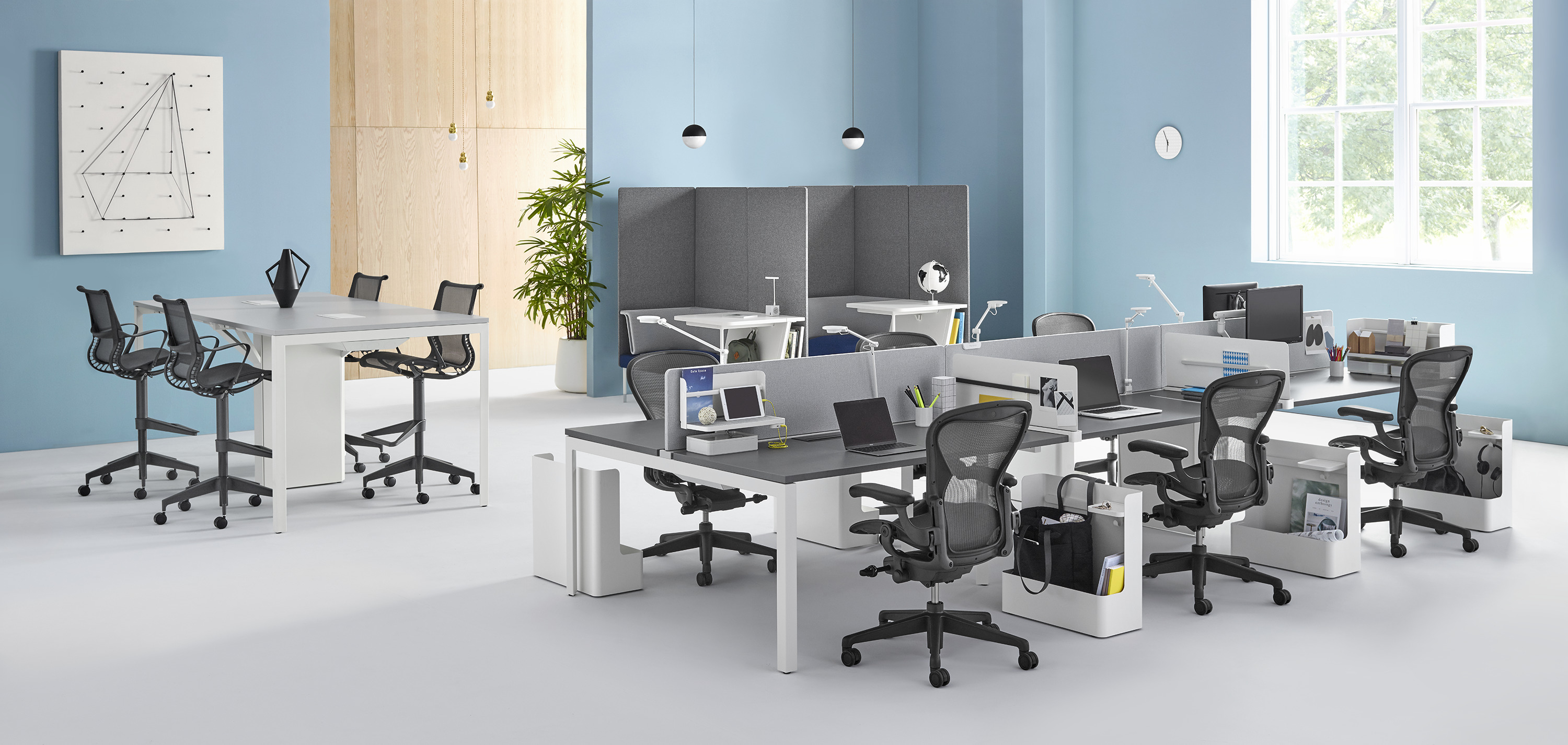 办公屏风|屏风工作站|办公家具|球友会网页版家具|Layout Studio 开放式办公区